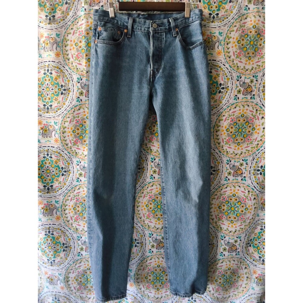 Levi's Premium 501 90s Jeans Women's 28x32 Blue Relaxed Fit Button Fly